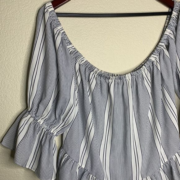 Misa Los Ángeles Brigit Off-the-shoulder Striped Top Size XS - Picture 5 of 12